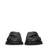 Dolce & Gabbana Black Leather Slippers
